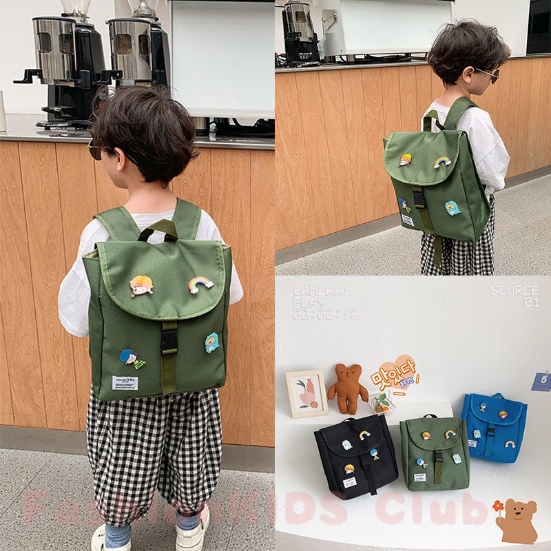 [CFS] Kindergarten boys and girls' schoolbag Children's canvas Korean version versatile small schoolbag Summer new light travel backpack trend
