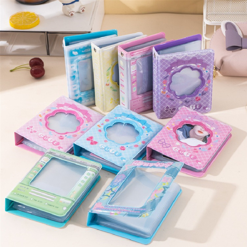 40 Slots Cute Flower Photo Album 3 Inch Idol Photocard Collection Book Korean Fashion Cover Lomo Card Holder Organizer Storage